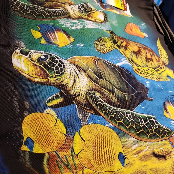 Sea Turtle Drawstring Bag - Picture 2 of 4